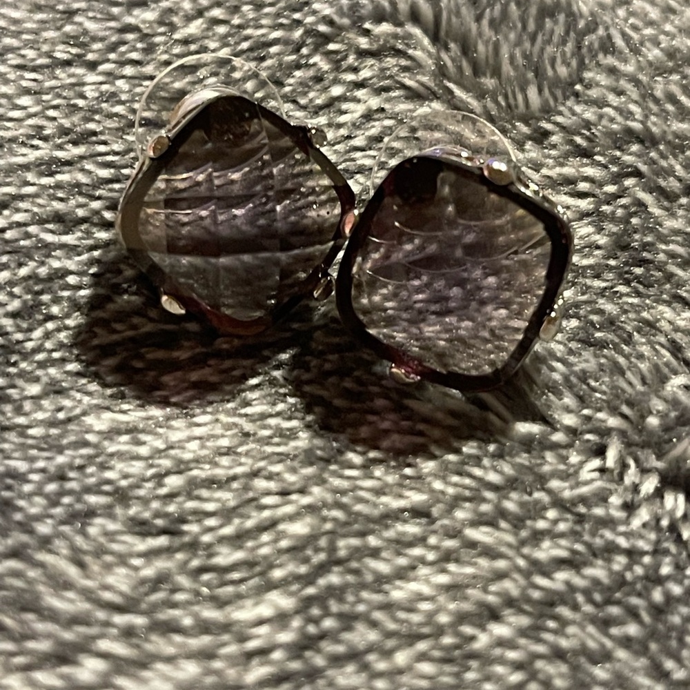 Elegant Silver and Black Earrings